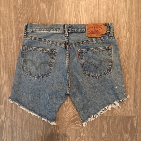 Vintage 501 Levi Denim Shorts - Picture 3 of 4